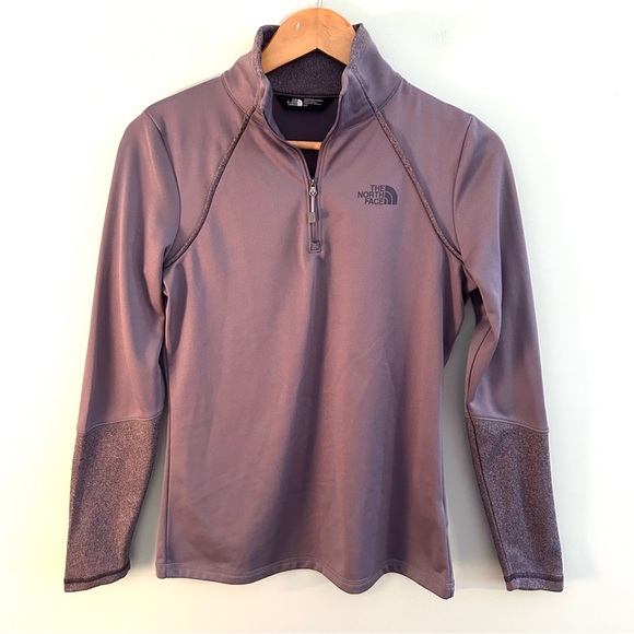 The North Face Two-Tone Pale Lilac Quarter Zip Pullover. Size Small. - Picture 1 of 12